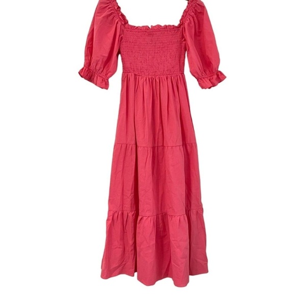 Pomander Place Coral Midi Dress - Picture 5 of 8